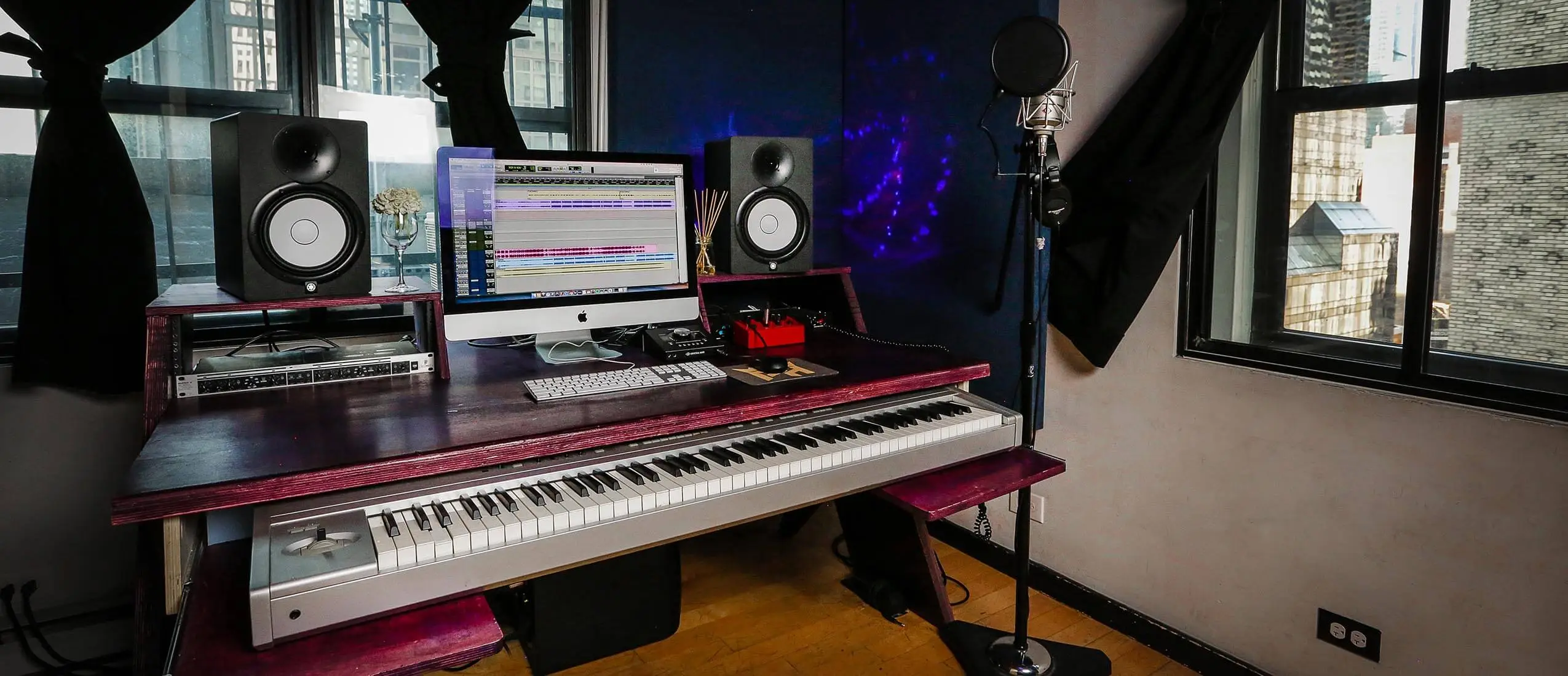 View of Home - Penthouse Recording Studio NYC
